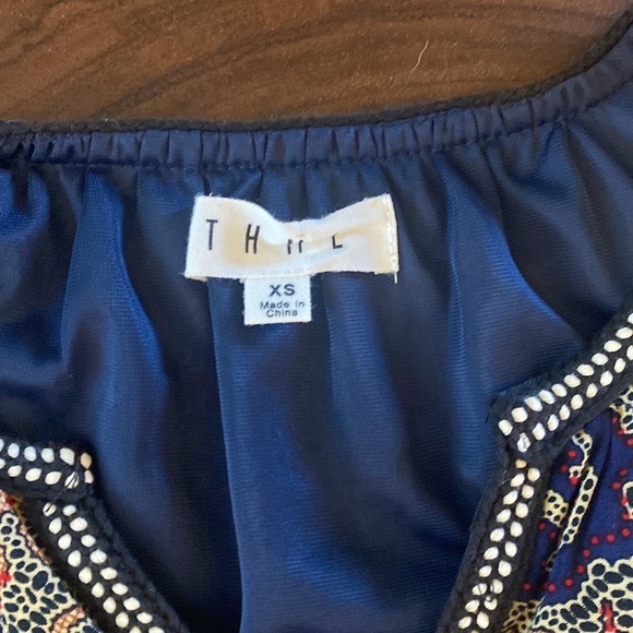 THML Floral Mini Tunic Sleeveless Dress/ Size XS - Picture 4 of 5